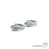 Petites créoles motif serpent en argent massif serti de zirconium brillant, tendance 