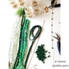 bijoux femme en malachite réalise à la main à l'atelier en France