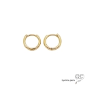 Créoles en plaqué or 3 MIC, petites boucles d\'oreilles, tendance