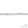 Bracelet joaillerie avec plaquette sertie de zirconium brillant, chaînettes multiples, argent 925 rhodié, femme