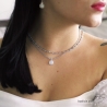 Collier gris femme en pierre naturelle labradorite et argent