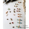 Boucles d'oreilles perles de culture baroques bâton et labradorite, plaqué or, pierre naturelle, création by Alicia