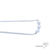 Collier fin avec perles de culture d'eau douce sur une chaîne en argent massif rhodié, ras de cou, création by Alicia