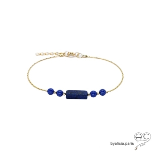 Bracelet lapis-lazuli sur...