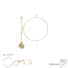 Boucles d'oreilles avec une médaille soleil en plaqué or, choix des différentes attaches, fait main, création by Alicia