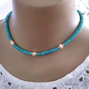 Collier turquoise...