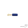 Breloque lapis lazuli, pierre fine bleue pour les bracelets et les colliers en chaînes gros maillons, créations by Alicia