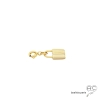 Breloque cadenas en plaqué or pour les bracelets et les colliers en chaînes gros maillons, créations by Alicia
