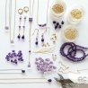 améthyste, bijoux de créateur fait sur mesure, atelier de bijoux,  bijoux pierre semi-précieuse violette, artisanal