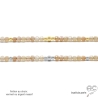 bijoux créateur ras de cou femme pierre de lune couleur abricot vermeil ou argent collier artisanal