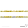 ras de cou femme pierre citrine vermeil ou argent collier créateur pierre naturelle jaune sur mesure fait en France