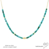 ras de cou pierre turquoise vermeil collier créateur femme délicat fait sur mesure en France