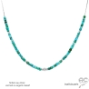 ras de cou pierre turquoise argent collier créateur femme délicat fait sur mesure en France