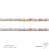 pierre opale rose argent ou or vermeil collier ras de cou rose discret minimaliste femme fait à la main sur mesure en France
