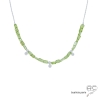 ras de cou peridot ergent collier vert créateur pierre semi-précieuse verte argent délicat raffiné