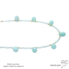 ras de cou amazonite fin avec pampilles gouttes collier femme artisanal intemporel