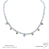 pierre labradorite collier ras du cou femme délicat raffiné fait main en France