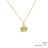 ras de cou pendentif peridot collier pierre verte femme