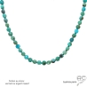 ras de cou en pierre turquoise véritable collier femme fait à la main sur mesure en France