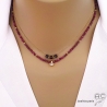 grenat rhodolite, bijoux femme, bijoux créateur sur mesure