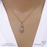 ras de cou femme pendentif en pierre naturelles labradorite et amazonite chaîne or ou argent fait main sur mesure en France