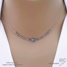 collier ras du cou femme en labradorite argent ou plaqué or