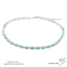 jade véritable ras de cou femme en pierre verte claire collier artisanal