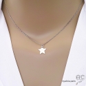 Pendentif étoile en argent 925, ras de cou, tendance, femme, bohème