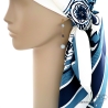 boucles d'oreilles longues femme en pierres semi-précieuses bleues