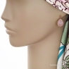 boucles d'oreilles rose femme en pierre naturelle quartz rose gouttes pendantes