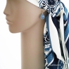calcédoine bleue boucles d'oreilles femme gouttes pendantes