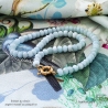 collier créateur en pierre aigue-marine et gros fermoir bouée réalisé à la main en France