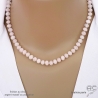 ras de cou rose clair femme en pierre naturelle quartz rose fait main sur mesure en France