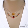 bijoux créateur collier ras du cou choker femme en pierre naturelle citrine et argent massif