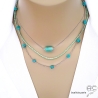 bijoux collier ras de cou choker créateur pour femme en pierres naturelles fabriqué à la main sur mesure en France
