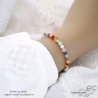 bracelet femme en pierres naturelles multicolores et plaqué or ou argent réalisé à la main en France