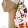 bijoux boucles d'oreilles roses pendantes femme avec pierre naturelle quartz rose fait main sur mesure en France