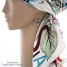 grandes boucles d'oreilles créateur femme pendantes en plaqué or et pierres naturelles bleue
