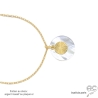 ras de cou pendentif plaqué or ou argent femme nacre médaille fait sur mesure
