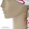 boucles d'oreilles corail véritable et pierres semi-précieuses plaqué or ou argent, boucles femme multicolore longues
