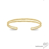 bracelet femme jonc en plaqué or