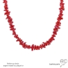 ras de cou rouge femme en corail véritable réalisé à la main sur mesure en France