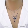 bijoux créateur collier bleu femme en argent et lapis-lazuli fait sur mesure à la main