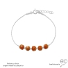 bracelet femme pierre amazonite sur une chaîne fine en argent 925 réalisé à la main sur mesure en France