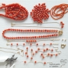 bijoux artisanaux en pierre cornaline bracelet femme fabriqué à la main sur mesure à l'atelier en France