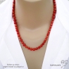 Collier en cornaline avec grand fermoir en plaqué or ou en argent, ras de cou femme, création by Alicia
