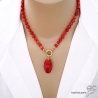 bijoux créateur français en cornaline pierre naturelle orange