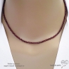collier grenat pierre naturelle bordeaux colier fin artisanal