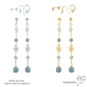 Boucles d'oreilles en labradorite et étoile plaqué or ou argent, fait main, création by Alicia Boucles d'oreilles en labradorite et étoile plaqué or ou argent, fait main, création by Alicia