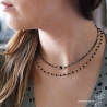 bijou femme créateur français collier spinelle noire ras de cou artisanal bijou femme créateur français collier spinelle noire ras de cou artisanal